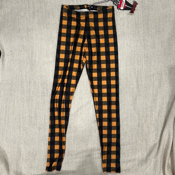 NWT Black and Orange Leggings - Picture 2 of 4